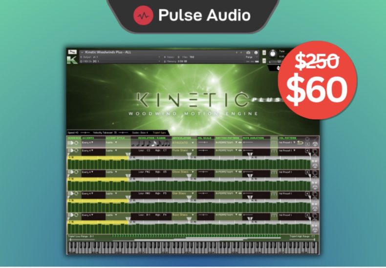 Now at Pulse Audio: 76% off Kinetic Woodwinds Plus by Kirk Hunter Studios